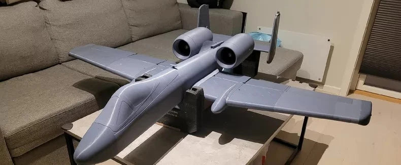 3DPrinted Fixed-Wing A-10 model£¬Wingspan: 1400mm FPV RC Unpainted Model