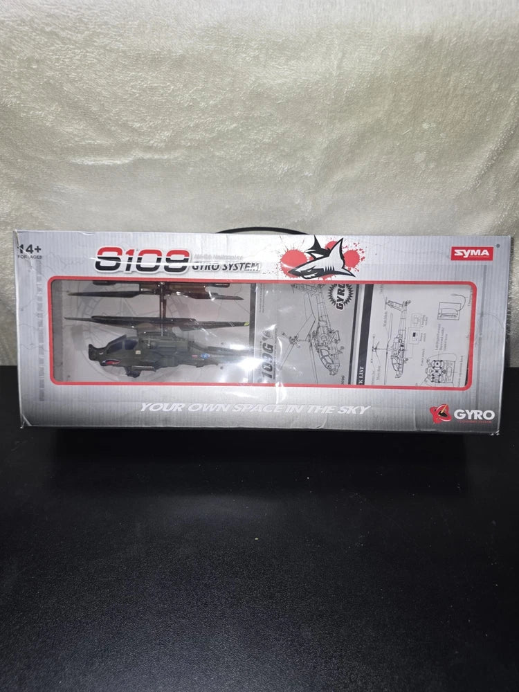 Syma S109G AH-64 Apache RC Helicopter Gyro System Infrared Toy Grade