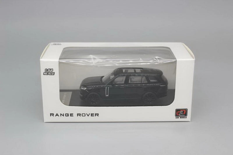 LCD 1/64 Scale Land Rover Range Rover Extended Black Diecast Car Model Toy