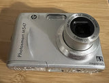 HP PHOTOSMART M547 6.2MP COMPACT DIGITAL CAMERA SILVER TESTED WORKS! LOOK WOW!