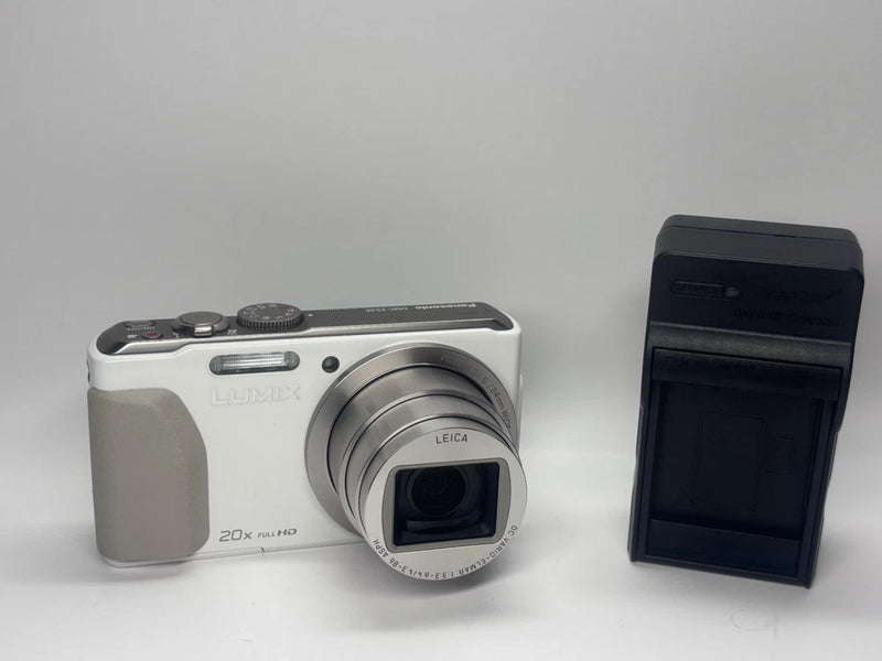 Panasonic Lumix DMC-ZS30 Camera Leica Lens 18.1MP 20x Zoom GPS Wifi HD White A+