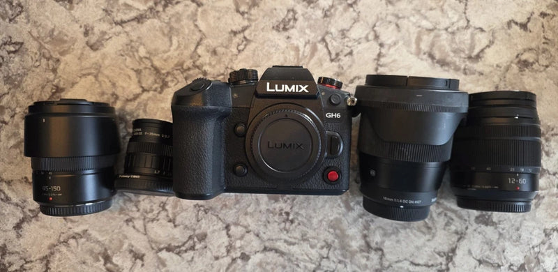 Panasonic Lumix GH6 w/ Lenses & battery
