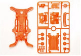 Tamiya MINI 4WD Upgrade Parts Fluorescent Color AR Chassis Set (Orange) 95028