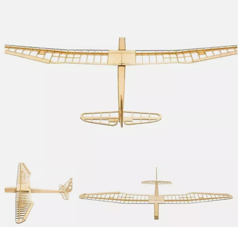 63'' Glider Sunbird Balsa Wood KIT RC Building Plane Aircraft Model Wingspan Toy