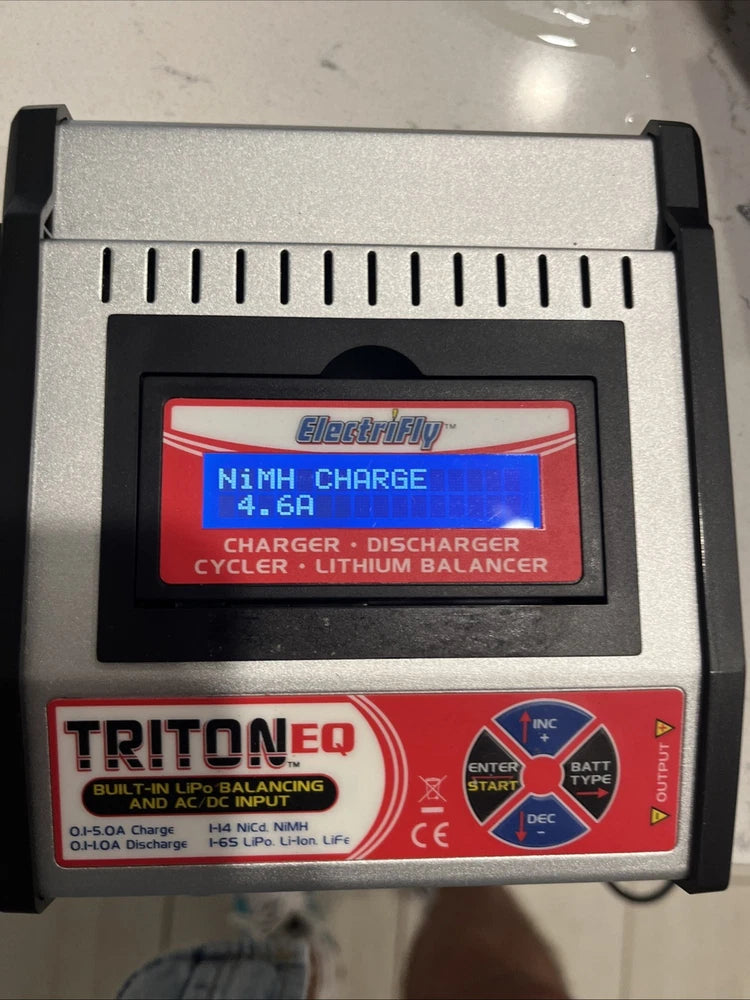Electrifly Triton 2 EQ AC/DC Charger, Discharger, Cycler, Balancer, NOB Battery