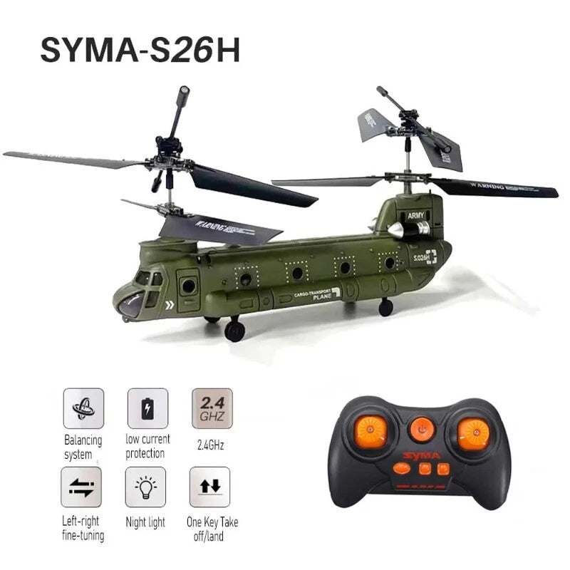 Helicopter Double-Propeller Transport Aircraft Rc Airplane Remote Control Toys
