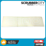 Translucent decal label rectangle with large '5100' number