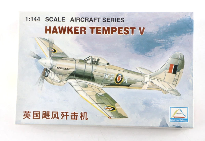 1/144 scale Hawker Tempest V aircraft model kit box with illustrated plane