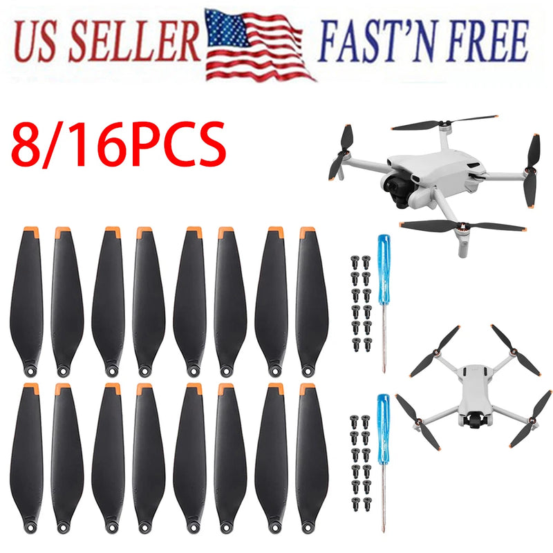8/16PCS Low Noise Drone Propellers Blades Props Wings for DJI Mini 4 Accessories
