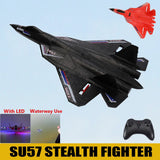 SU57 2.4G 3-Axis Remote Control RC Plane Gyro Glider Fixed Wing Fighter Airplane
