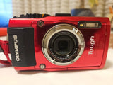 OLYMPUS STYLUS TG-3 Tough Waterproof Digital Camera Red with Accessories