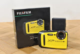 Fujifilm FinePix XP90 Yellow Digital Camera 16MP Waterproof Shockproof, Tested