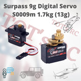 SURPASS Hobby 9g Metal Gear Servo for RC plane Heli Boat 1/24 Truck Car