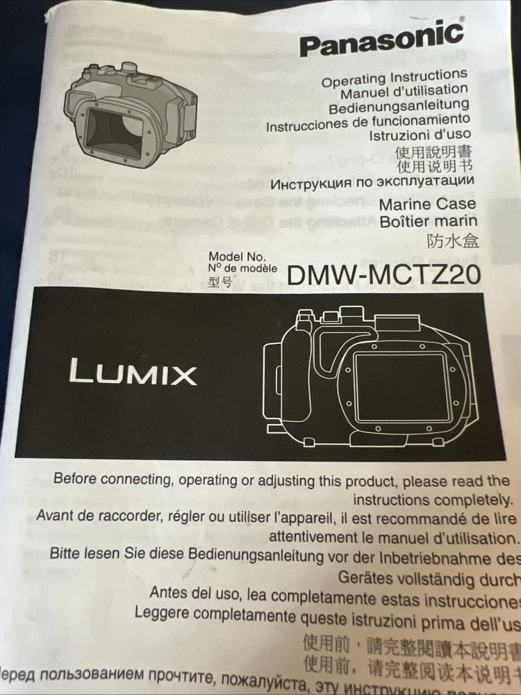 Panasonic Lumix DMC Camera & A NEW  ~ Custom Fit  Underwater Marine Case