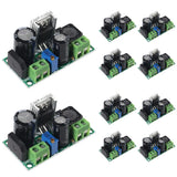 LM2596HV adjustable buck converter module kit with green terminal blocks on PCB