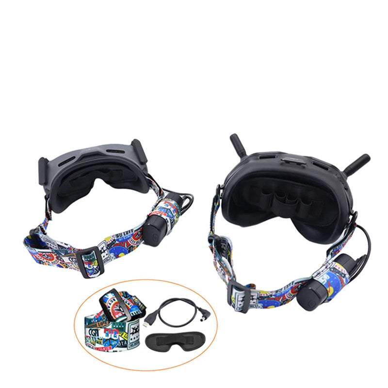 Graffiti Headband Shading Pad Power Cable Accessories Part for DJI AVATA FPV G2