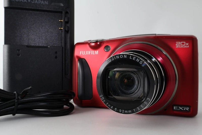 FUJIFILM FX-F900EXR Red Compact Digital Camera Tested Working Seller Japan
