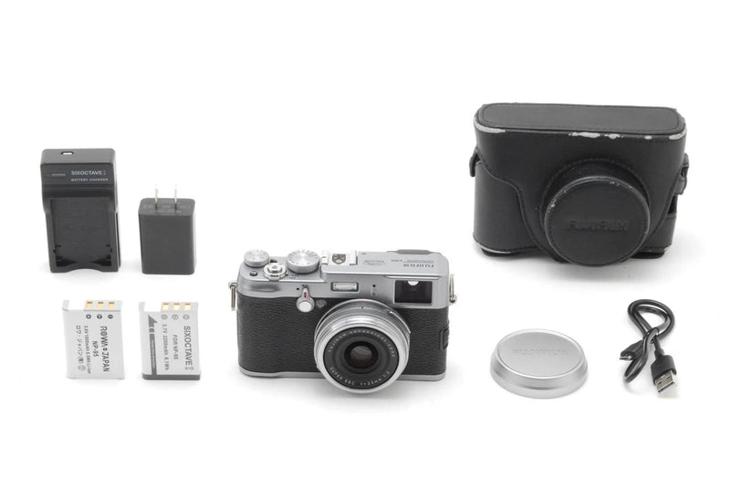 [N MINT+ w/Case] Fujifilm FinePix X100 12.3MP Digital Camera Silver From JAPAN