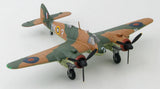 1/72 Bristol Beaufighter Mk.Ic model airplane with green and tan camouflage and RAF markings