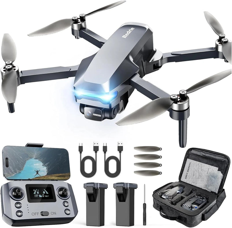 4K GPS Drone, 249G, 45 Min Flight, Auto Follow, Foldable, Easy for Beginners