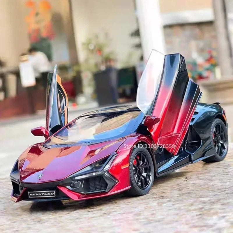1:24 Scale Lamborghini Revuelto Diecast Model Car ¨CSound & Light, Pull Back