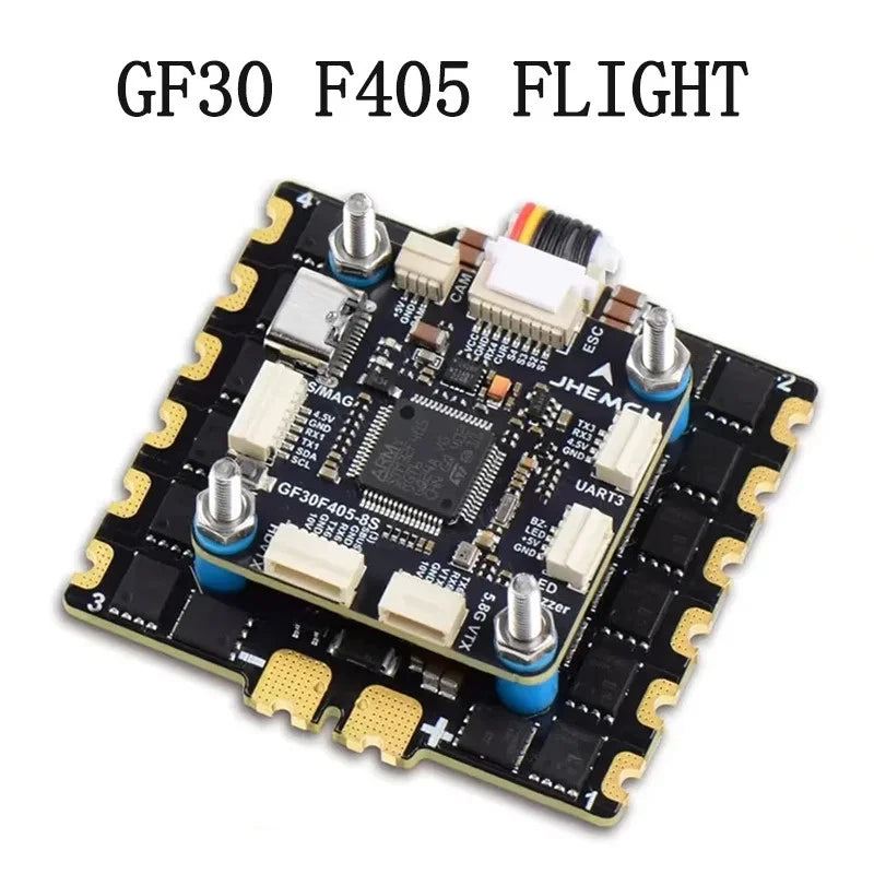 JHEMCU New GF30F405 Flight Controller ICM42688P 90A 110A ESC 3-8S Lipo FPV