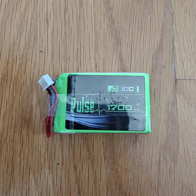 Pulse 1700mAh 3S 11.1V Lipo Battery With BEC Plug