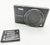 Panasonic Lumix DMC-SZ10 Black 16MP Digital Camera 12x Optical Zoom Wi-Fi Tested