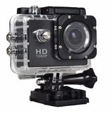 Sport Action Pro action camera in clear waterproof case, black body, HD 1080P
