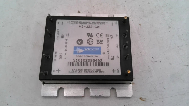 VICOR VI-J33-CX DC-DC CONVERTER 48V INPUT 24V 75W OUTPUT