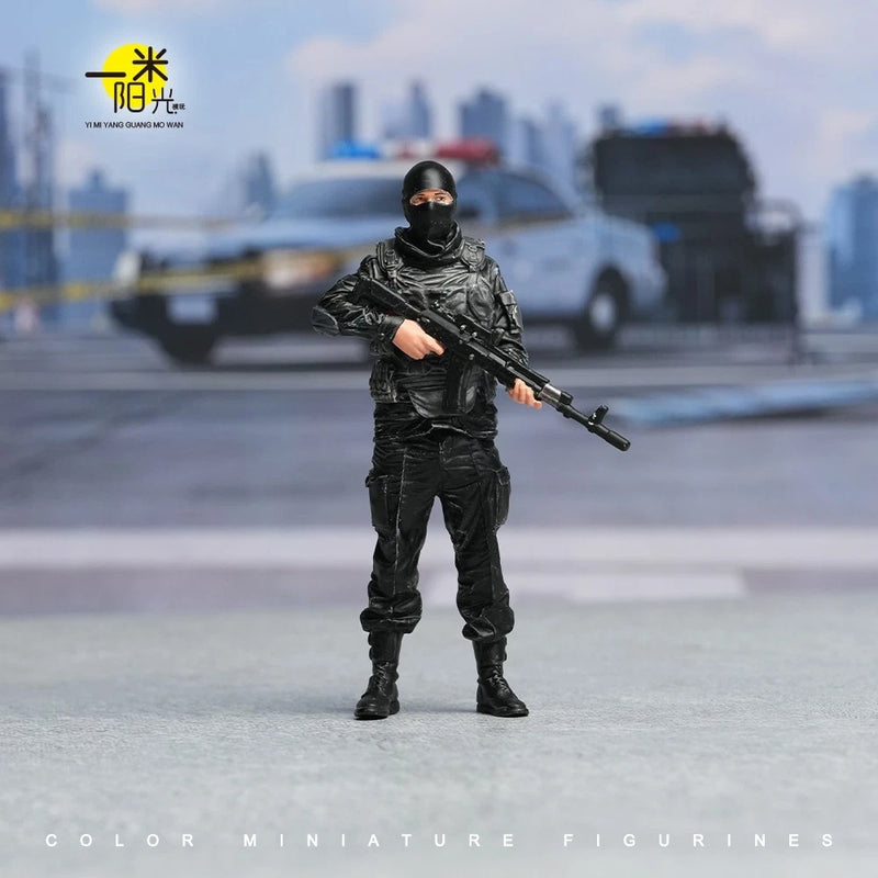 1/18 Miniatures Standing Soldier Scene Props Figures Model For Cars Vehicles
