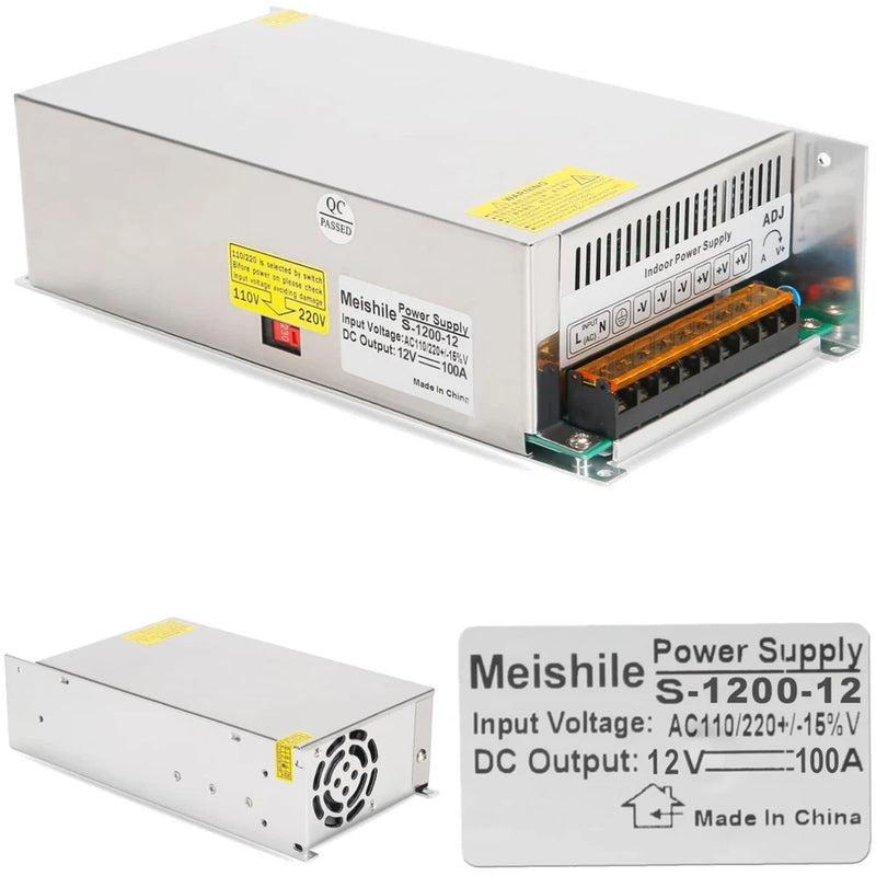 Universal 12V 100A 1200W DC Switching Power Supply Converter