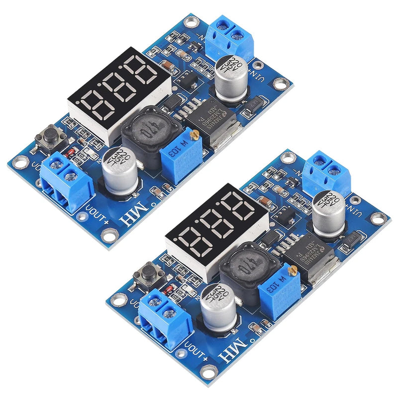 2pcs LM2596S LM2596 DC-DC Buck Converter Adjustable Step-Down Voltage Regulat...
