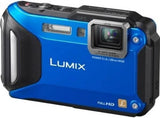 Panasonic Lumix TS5/FT5 16.1 MP Digital Camera - 9.3x Zoom - Blue (DMC-TS5PC-A)