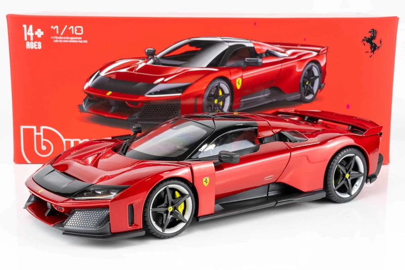 Bburago - 1:18 Ferrari F80 2024 Red Metallic Signature Edition - Diecast Model