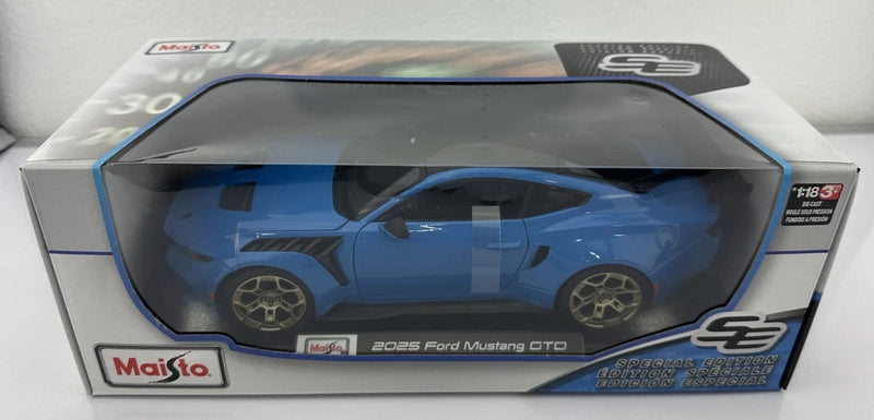 Maisto "2025 Ford Mustang GTD" Blue 1:18 scale. Diecast Model Car. New