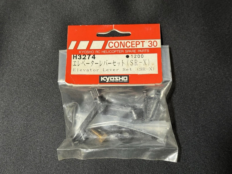 Kyosho Concept 30 RC helicopter elevator lever set SR-X in retail blister pack