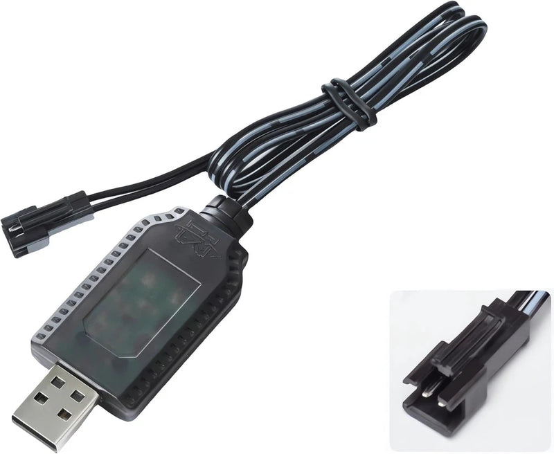 Universal RC Battery Charger Cable with SM 2 Pin Connector Plug for 7.4V 2S