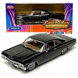1/24 Welly Low Rider 1965 Chevrolet Impala SS 396 Diecast Model Black 22417 LRW