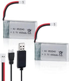 2x 3.7V 650mAh Lipo Battery for SYMA X5 Serial UAV Drone Quadcopter Rechargeable