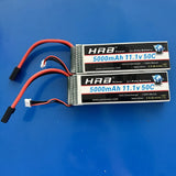 USED 2pcs HRB 3S 5000mAh Lipo Battery TRXXAS11.1V Lipo Battery 50C RC