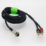 5Pin 180?? DIN Twist Lock Input Pin to 2x RCA Phono Female Cable 0.5~3FT For NAIM