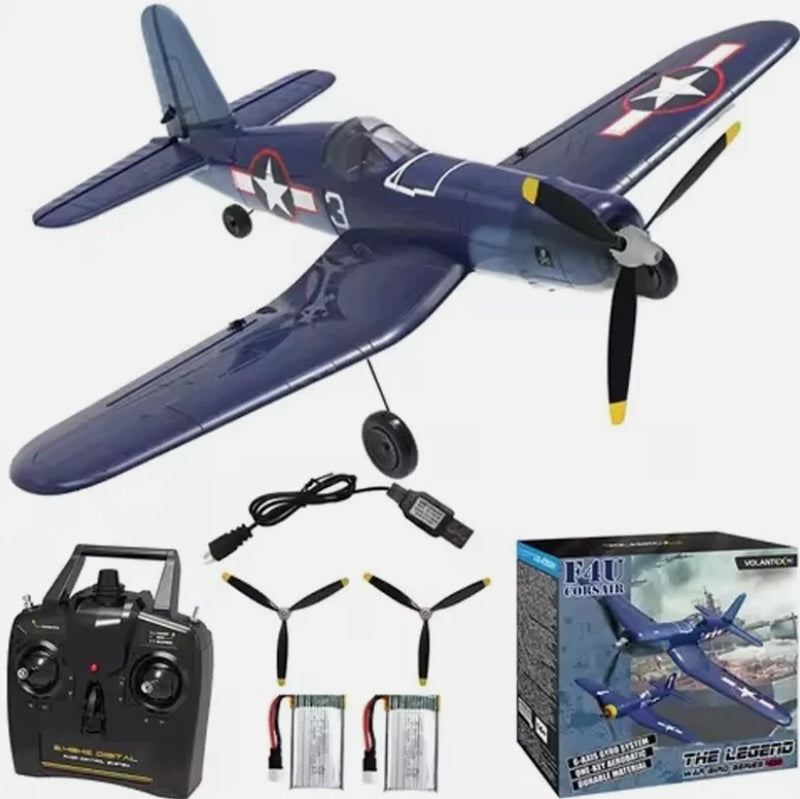 Volantex F4U RC Airplane Fighter 2.4G 4-CH Fixed Wing 6-Axis Gyro Aerobatic RTF
