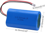3.7V 5200mah Battery PH2.0mm plug for DIY Electronics Toys, Lighting, Bluetooth