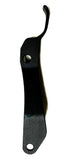Locking piece handle, black metal with round mounting hole