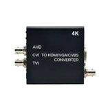 8MP 4K Camera Video Converter TVI/AHD/CVI To HDMI/CVBS/VGA Converter Looping