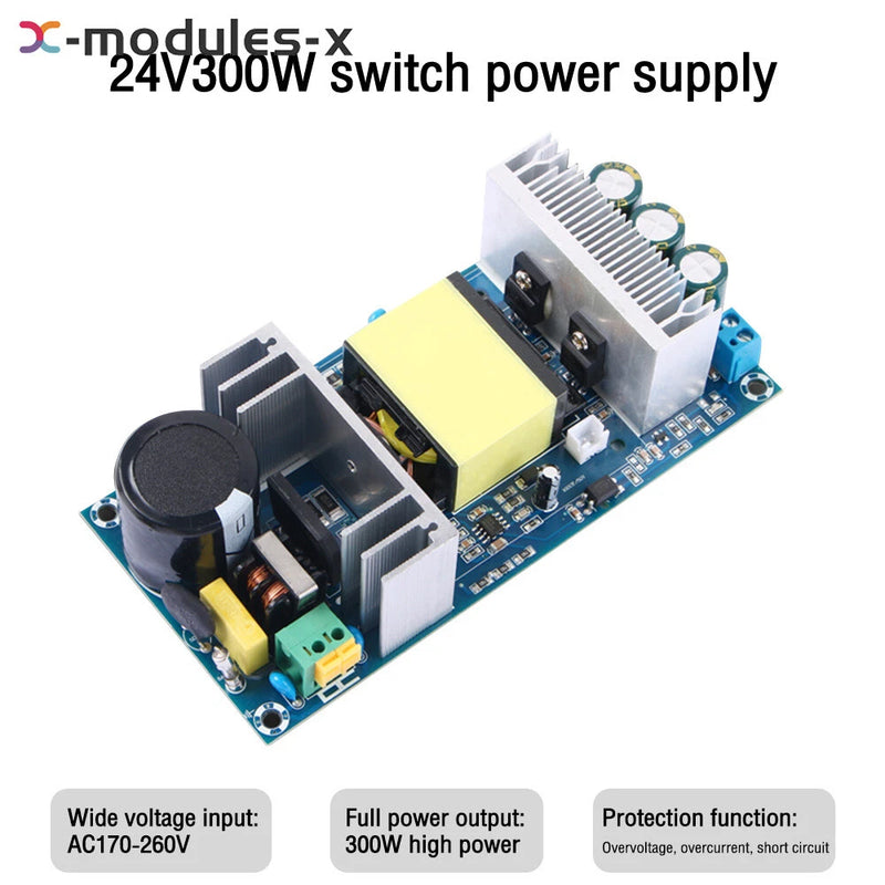 AC170-260V to DC24V 12.5A 300W Isolation Switch Power Supply Bare Board Module U