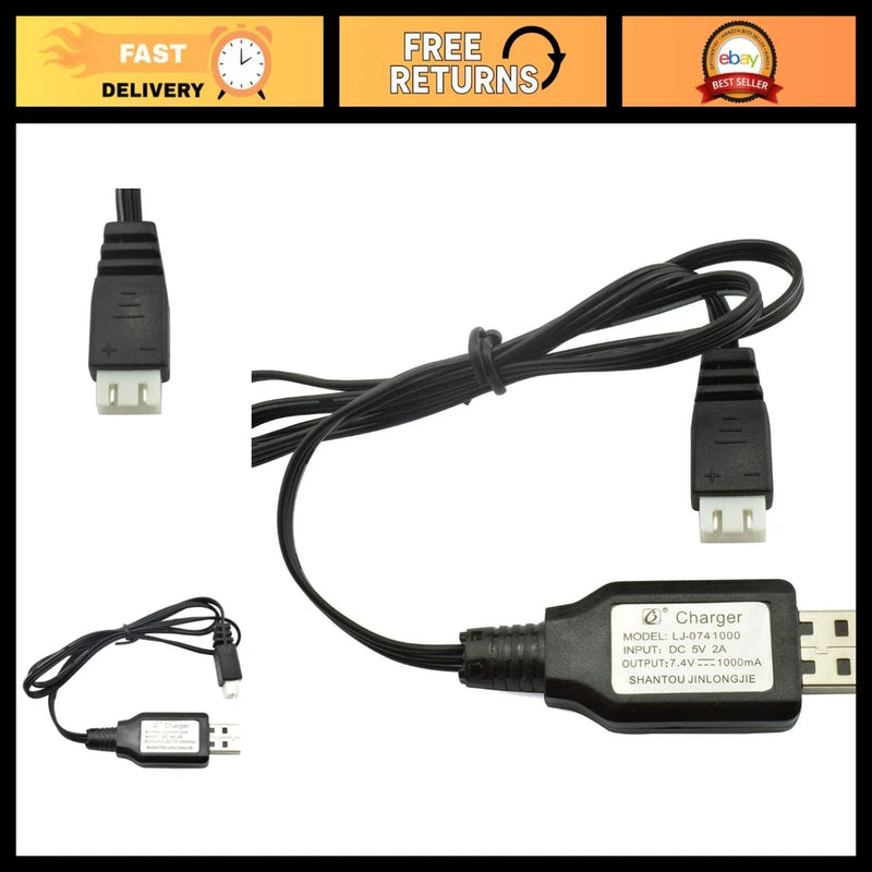 7.4V LiPo Battery Charger Cable XH-3P for Quadcopter FPV RC Drone Parts Battery