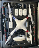 DJI PHANTOM 2 VISION + with case, LiPo Battery,  & Range extender , HD 1080p