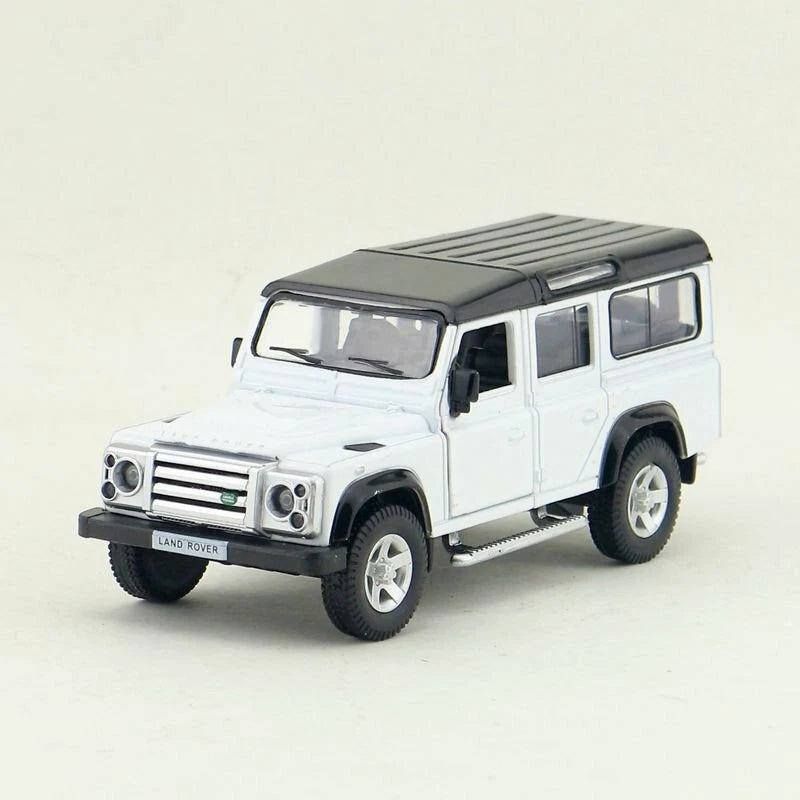 1:36 Scale Land Rover Defender Model Car Diecast Toy Cars Metal Vehicles White